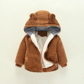 Velvet Thickening Boy Winter Coat 2 3 4 5 5-6 Years Βαμβακερό τζάκετ Βρεφικά χειμωνιάτικα ρούχα