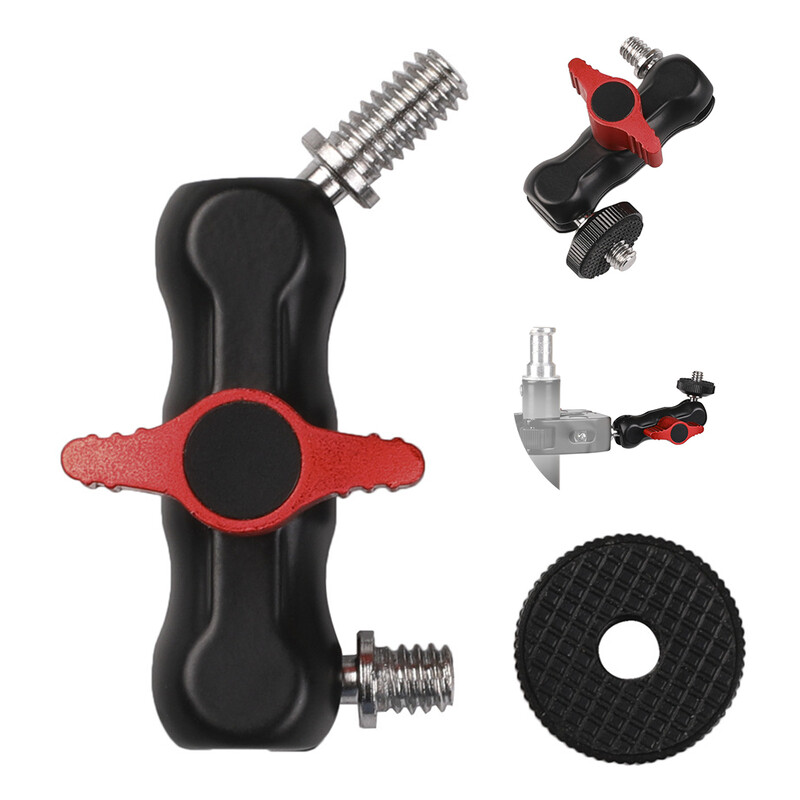 Kuglasta stezaljka W/ 1/4 inča -20 navojna kuglasta glava Magic Arm Stezaljka Okretna metalna super stezaljka za GPS telefon Monitor Video svjetlo