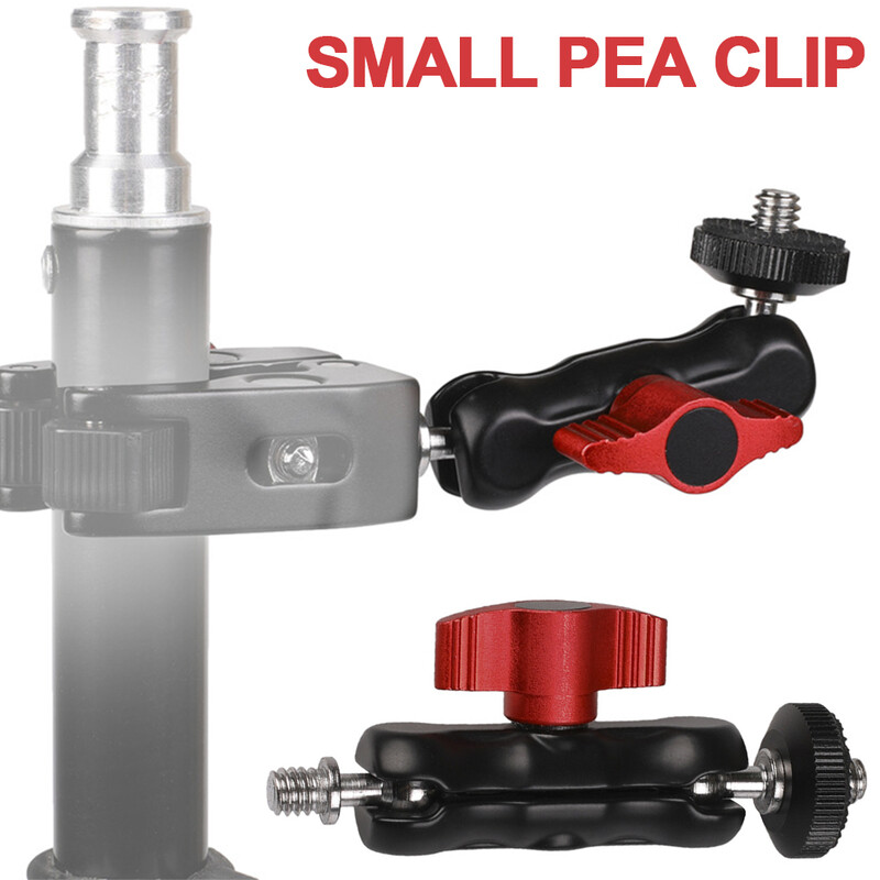 Kuglasta stezaljka W/ 1/4 inča -20 navojna kuglasta glava Magic Arm Stezaljka Okretna metalna super stezaljka za GPS telefon Monitor Video svjetlo