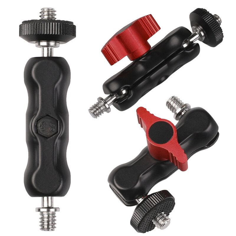 Kuglasta stezaljka W/ 1/4 inča -20 navojna kuglasta glava Magic Arm Stezaljka Okretna metalna super stezaljka za GPS telefon Monitor Video svjetlo