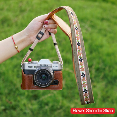 Kaiš za nošenje preko ramena s uzorkom cvijeta Vintage Retro remen za oko vrata DSLR SLR fotoaparat Širi za Nikon Sony Canon Fuji Samsung Pentax