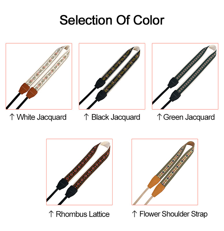 Kaiš za nošenje preko ramena s uzorkom cvijeta Vintage Retro remen za oko vrata DSLR SLR fotoaparat Širi za Nikon Sony Canon Fuji Samsung Pentax