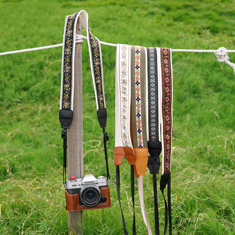 Kaiš za nošenje preko ramena s uzorkom cvijeta Vintage Retro remen za oko vrata DSLR SLR fotoaparat Širi za Nikon Sony Canon Fuji Samsung Pentax