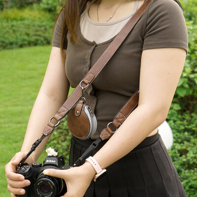 Remen za fotoaparat Remen za nošenje oko vrata Praktično za Mirrorless SLR fotoaparat Retro kožna Sony Fuji Canon Pentax Nikon Univerzalna torba