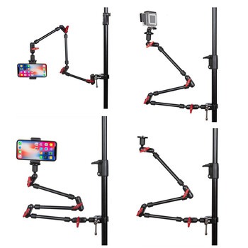 Нова камера Magic Arm със скоба Super Clip за смартфон Видеокамера Екшън камера Gopro Clamp Mount Tablet Webcam Studio Kits