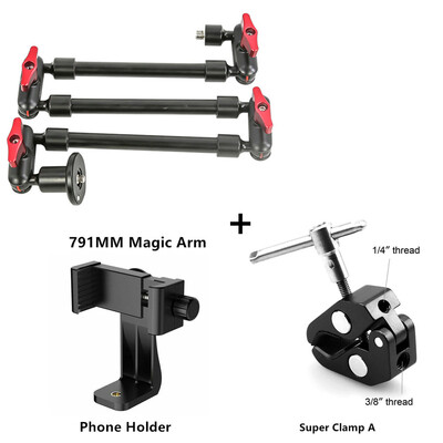 Nova kamera Magic Arm sa Super Clip nosačem za pametni telefon Kamkorder Akcijska kamera GoPro Clamp Mount Tablet Webcam Studio Kits