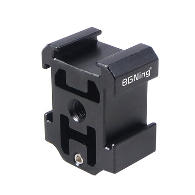 Trostruki adapter za montažu na vruću i hladnu papučicu 1/4" Držač rupa za Nikon Canon DSLR tronožac Svjetla mikrofona Nosač postolja za audio snimač