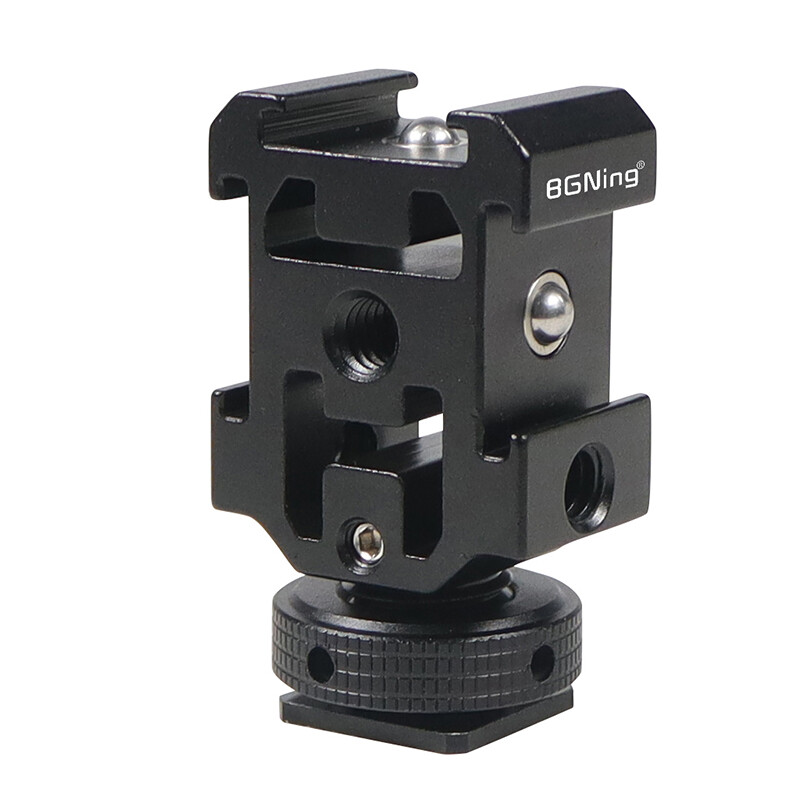 Trostruki adapter za montažu na vruću i hladnu papučicu 1/4" Držač rupa za Nikon Canon DSLR tronožac Svjetla mikrofona Nosač postolja za audio snimač