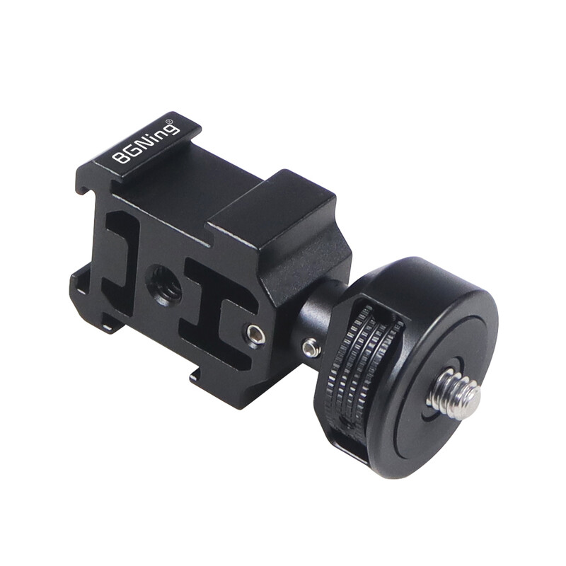 Trostruki adapter za montažu na vruću i hladnu papučicu 1/4" Držač rupa za Nikon Canon DSLR tronožac Svjetla mikrofona Nosač postolja za audio snimač