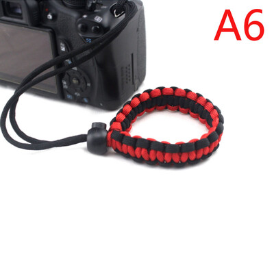 Нова каишка за фотоапарат Каишка за китка на фотоапарата Ръкохватка Paracord Braided Wristband за Nikon Canon Sony Pentax Panasonic DSLR
