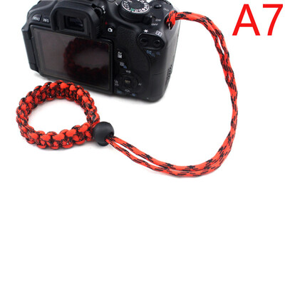 Нова каишка за фотоапарат Каишка за китка на фотоапарата Ръкохватка Paracord Braided Wristband за Nikon Canon Sony Pentax Panasonic DSLR
