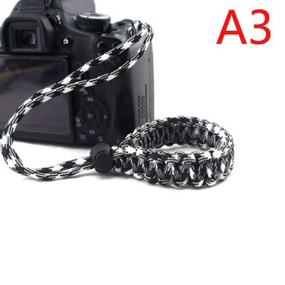 Нова каишка за фотоапарат Каишка за китка на фотоапарата Ръкохватка Paracord Braided Wristband за Nikon Canon Sony Pentax Panasonic DSLR