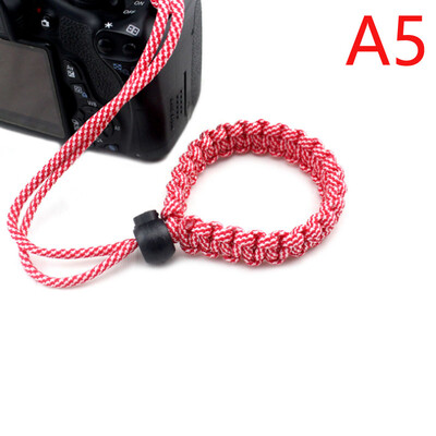 Нова каишка за фотоапарат Каишка за китка на фотоапарата Ръкохватка Paracord Braided Wristband за Nikon Canon Sony Pentax Panasonic DSLR