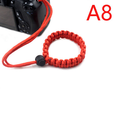 Нова каишка за фотоапарат Каишка за китка на фотоапарата Ръкохватка Paracord Braided Wristband за Nikon Canon Sony Pentax Panasonic DSLR