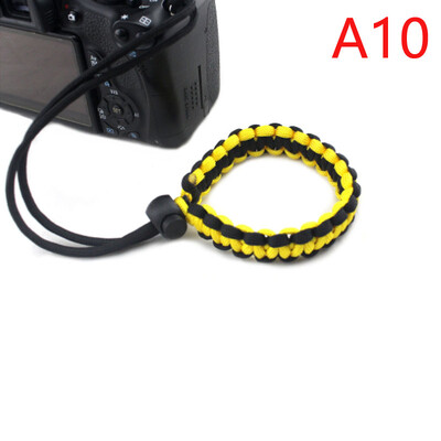Нова каишка за фотоапарат Каишка за китка на фотоапарата Ръкохватка Paracord Braided Wristband за Nikon Canon Sony Pentax Panasonic DSLR