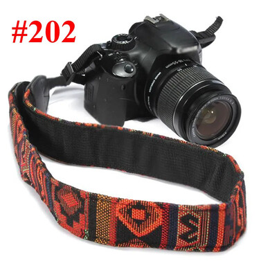 Universalus reguliuojamas fotoaparato dirželis pečių kaklo dirželis Medvilninis odinis diržas skirtas Nikon Canon Olympus Kodak DSLR fotoaparatų dirželis