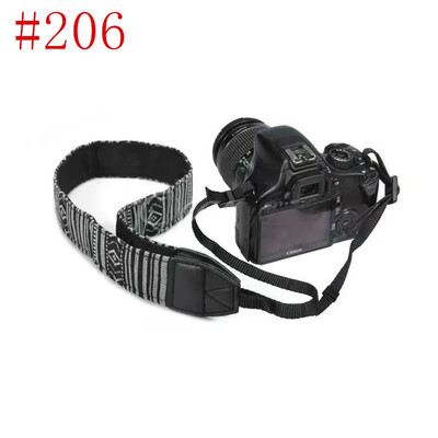 Universalus reguliuojamas fotoaparato dirželis pečių kaklo dirželis Medvilninis odinis diržas skirtas Nikon Canon Olympus Kodak DSLR fotoaparatų dirželis