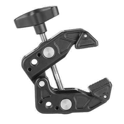 Višenamjenski dvostruki Super Clip držač Artikulirajuća Magic Arm Clamp 360 Super stezaljka s dvije glave za LED svjetlo za kišobran