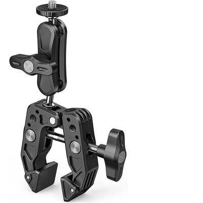 Višenamjenski dvostruki Super Clip držač Artikulirajuća Magic Arm Clamp 360 Super stezaljka s dvije glave za LED svjetlo za kišobran