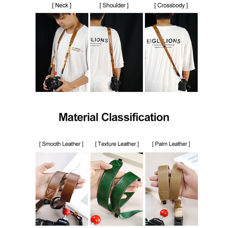 Бързо освобождаваща се каишка за рамо на фотоапарата Универсална издръжлива каишка за врат Crossbody Rope за Sony Nikon Canon Fuji Panasonic Olympus MFT
