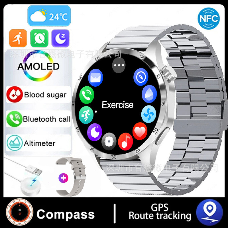 Новият GT4 pro+ се предлага изключително за трансгранични смарт часовници, Bluetooth разговори и множество спортни режими