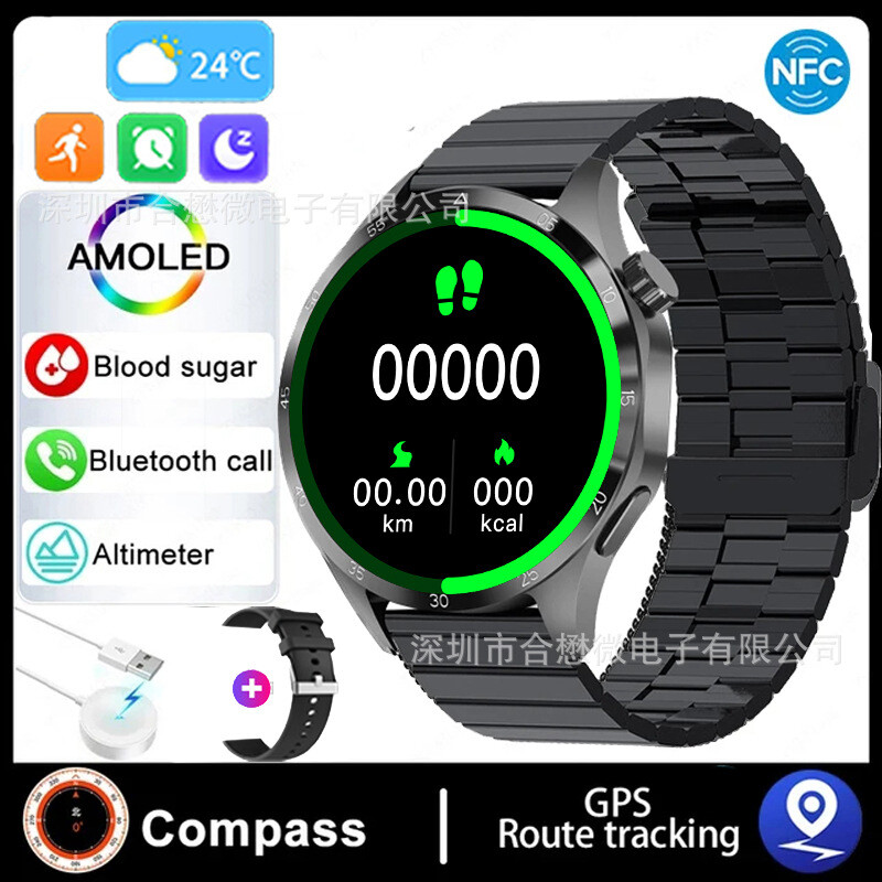 Новият GT4 pro+ се предлага изключително за трансгранични смарт часовници, Bluetooth разговори и множество спортни режими