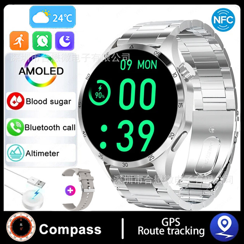 Новият GT4 pro+ се предлага изключително за трансгранични смарт часовници, Bluetooth разговори и множество спортни режими