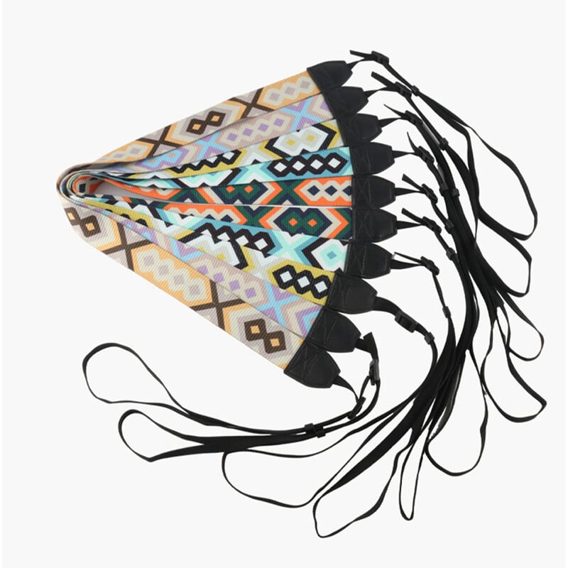 Skaitmeniniam arba SLR fotoaparato dirželiui 3,8 cm fotoaparato dirželis Retro kaklo dirželis Lengvai tvirtinamas skersinis fotoaparato dirželis