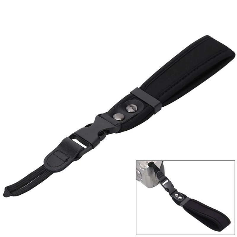 Neopreno rankenos diržas Minkštas greitai nuimamas riešo dirželis, skirtas Canon Nikon Sony Fujifilm Fuji DSLR fotoaparatui