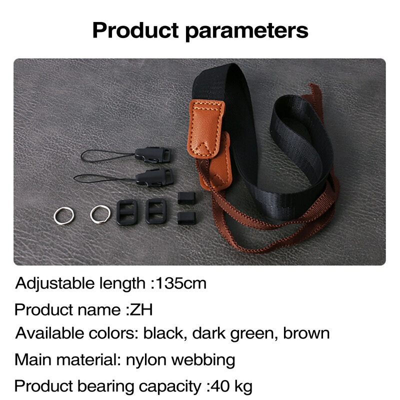 Naramenice za fotoaparat Dodaci Gornji najlonski remen za oko vrata Quick Release Remen za GoPro Nikon DSLR fotoaparat Reflex