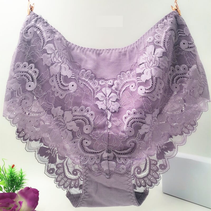 Novi stil donjeg rublja Ženske čipkaste prozračne gaćice veće veličine za kontrolu trbuščića visokog struka [130-200 funti] Ženske gaćice