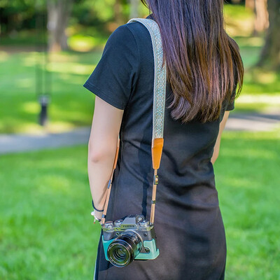 Taikoma Fuji fotoaparatų apyrankėms etninio stiliaus Nikon dirželis Sony Crossbody Canon peties dirželis Ricoh