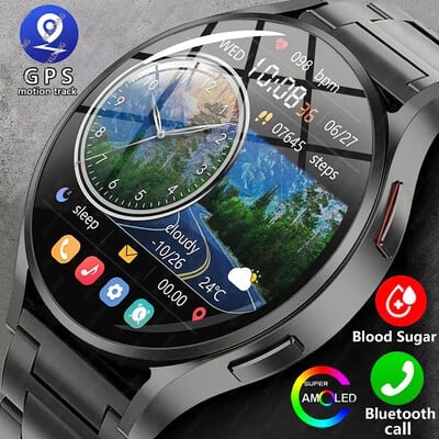 2024-es új GPS nyomkövető Samsung Galaxy Watch 6 okosórához férfi Amoled, mindig a testhőmérséklet órája BT Talk Smart Watch