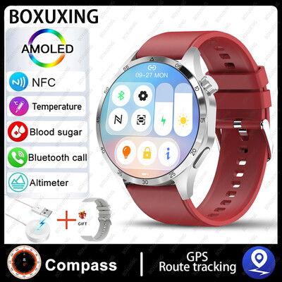 Για Huawei Smart Watch Men Watch 4 Pro AMOLED HD οθόνη Bluetooth Call NFC Health Monitoring Smartwatch 2024 Νέο ρολόι GT4Pro