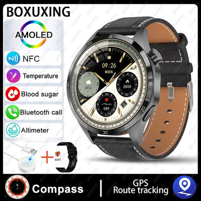 Για Huawei Smart Watch Men Watch 4 Pro AMOLED HD οθόνη Bluetooth Call NFC Health Monitoring Smartwatch 2024 Νέο ρολόι GT4Pro