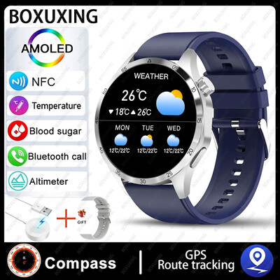 Για Huawei Smart Watch Men Watch 4 Pro AMOLED HD οθόνη Bluetooth Call NFC Health Monitoring Smartwatch 2024 Νέο ρολόι GT4Pro