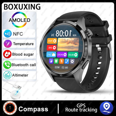 Για Huawei Smart Watch Men Watch 4 Pro AMOLED HD οθόνη Bluetooth Call NFC Health Monitoring Smartwatch 2024 Νέο ρολόι GT4Pro