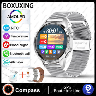 Για Huawei Smart Watch Men Watch 4 Pro AMOLED HD οθόνη Bluetooth Call NFC Health Monitoring Smartwatch 2024 Νέο ρολόι GT4Pro
