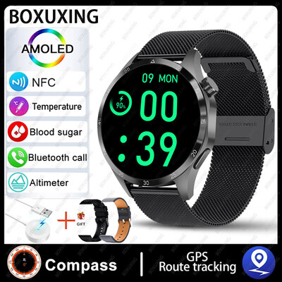 Για Huawei Smart Watch Men Watch 4 Pro AMOLED HD οθόνη Bluetooth Call NFC Health Monitoring Smartwatch 2024 Νέο ρολόι GT4Pro