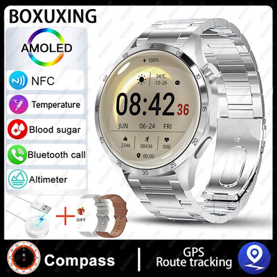 Για Huawei Smart Watch Men Watch 4 Pro AMOLED HD οθόνη Bluetooth Call NFC Health Monitoring Smartwatch 2024 Νέο ρολόι GT4Pro