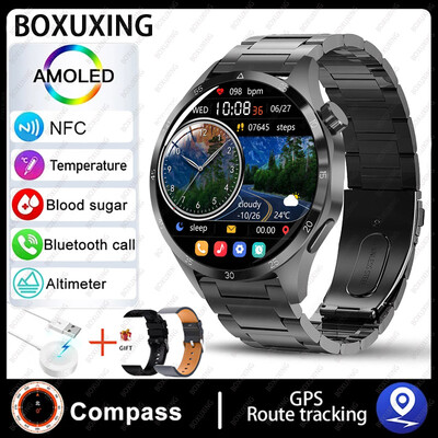 Για Huawei Smart Watch Men Watch 4 Pro AMOLED HD οθόνη Bluetooth Call NFC Health Monitoring Smartwatch 2024 Νέο ρολόι GT4Pro