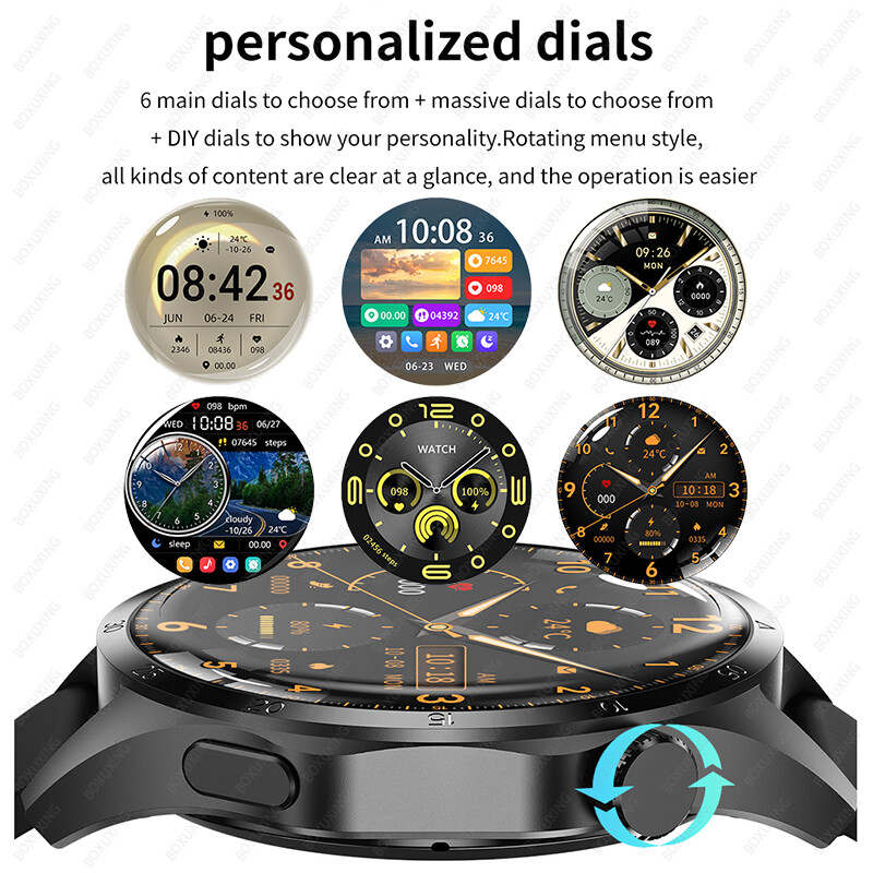 Για Huawei Smart Watch Men Watch 4 Pro AMOLED HD οθόνη Bluetooth Call NFC Health Monitoring Smartwatch 2024 Νέο ρολόι GT4Pro