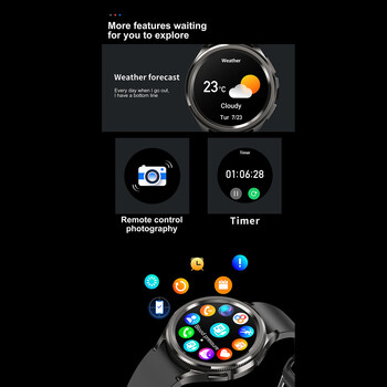 Για Samsung Galaxy Watch6 Classic Smartwatch Men GPS Sports Health Heart Rate Αδιάβροχο Bluetooth Call Smart Watch 2024 Νέο