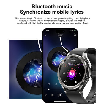 Για Samsung Galaxy Watch6 Classic Smartwatch Men GPS Sports Health Heart Rate Αδιάβροχο Bluetooth Call Smart Watch 2024 Νέο