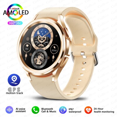 Για Samsung Galaxy Watch6 Classic Smartwatch Men GPS Sports Health Heart Rate Αδιάβροχο Bluetooth Call Smart Watch 2024 Νέο