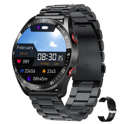 2024-es új Bluetooth-hívásos okosóra férfi 360*360 HD kijelzős pulzusmérő fitneszkövető EKG+PPG üzleti okosórák Huaweihez