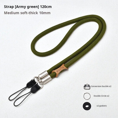 Колан за презрамка за врата на фотоапарата за DSLR фотоапарат за Sony Nikon Canon Fuji Pentax Panasonic Olympus Bright Color Round Rope Style