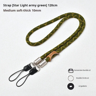 Колан за презрамка за врата на фотоапарата за DSLR фотоапарат за Sony Nikon Canon Fuji Pentax Panasonic Olympus Bright Color Round Rope Style