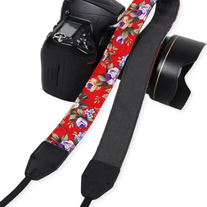 NOVO 1kom naramenica za fotoaparat Remen oko vrata Vintage kineski cvjetni stil Izdržljive pamučne univerzalne naramenice za Nikon DSLR