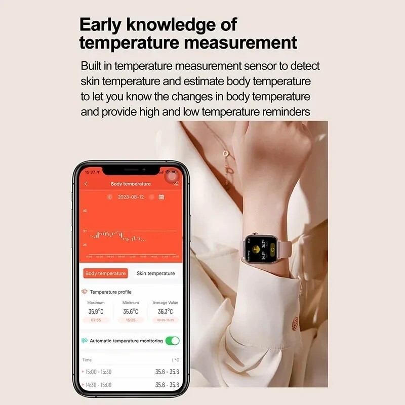 2024 Novi EKG+PPG medicinski pametni sat Ženski šećer u krvi Lipidi u krvi Mokraćna kiselina Pametni satovi za praćenje menstrualnog zdravlja za žene